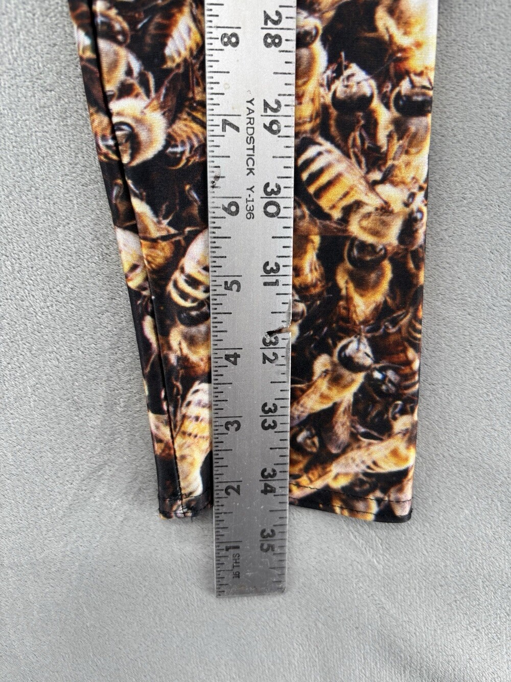 Rare BlackMilk Bee Leggings Stretchy Pants S Bumblebee Insect Pattern - Picture 8 of 8